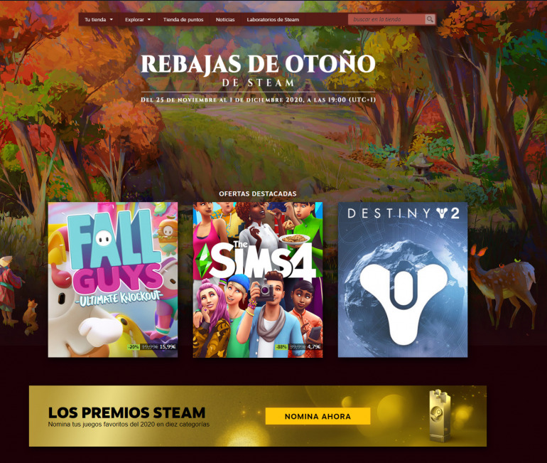 Disfruta De Las Rebajas De Otoño En Steam Nomina A Tus Juegos Favoritos Del 2020 Tecnovery 4405