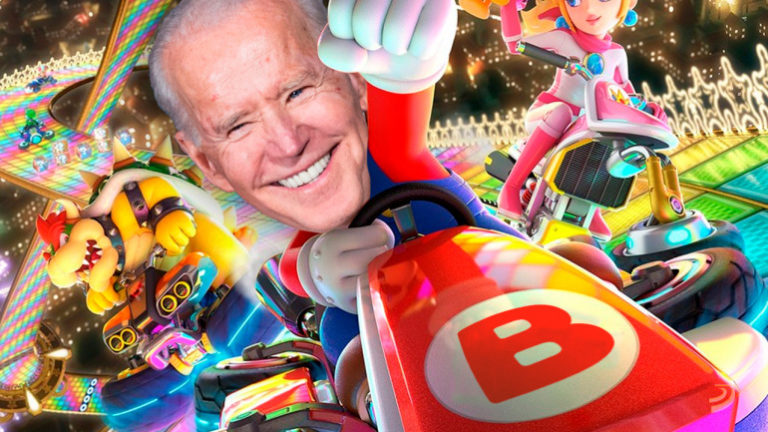 ¿el Presidente Joe Biden Jugando A Mario Kart ¡ni El Caparazón Azul Lo Vence Tecnoveryemk 5379